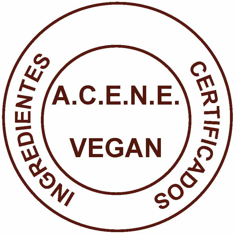 sello vegan o vegano del aceite de camelia