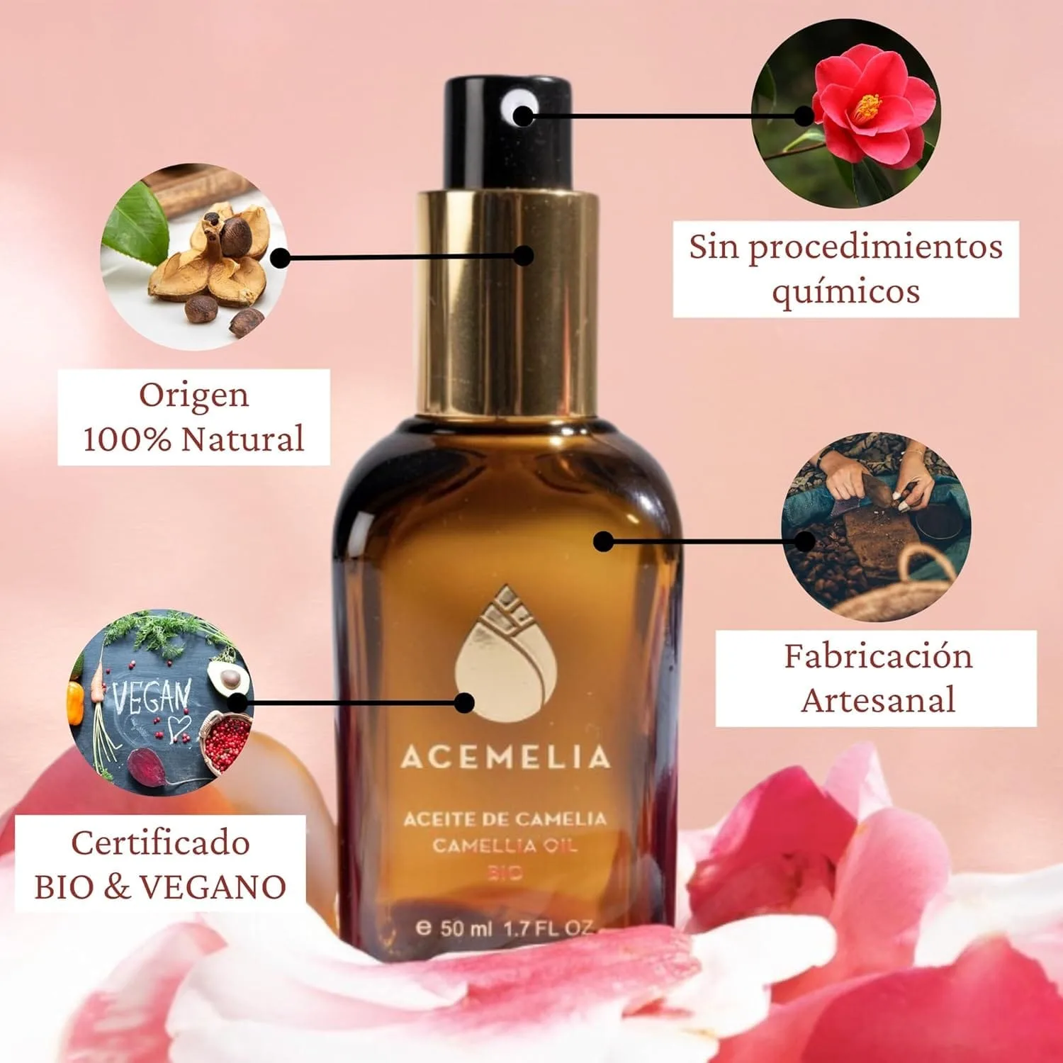 Aceite de camelia BIO 30 ml - Imagen 3